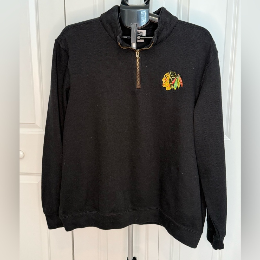 NHL Blackhawks Embroidered Black Apparel